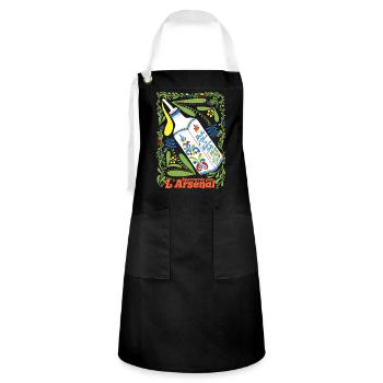 Olive Oil with Salted Butter Toulon - Artisan Apron - black/white - Front - Zoe (177cm)