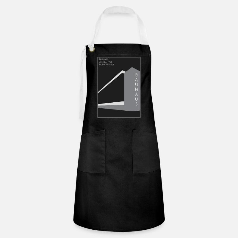 Modern architecture: Bauhaus - Artisan Apron - black/white
