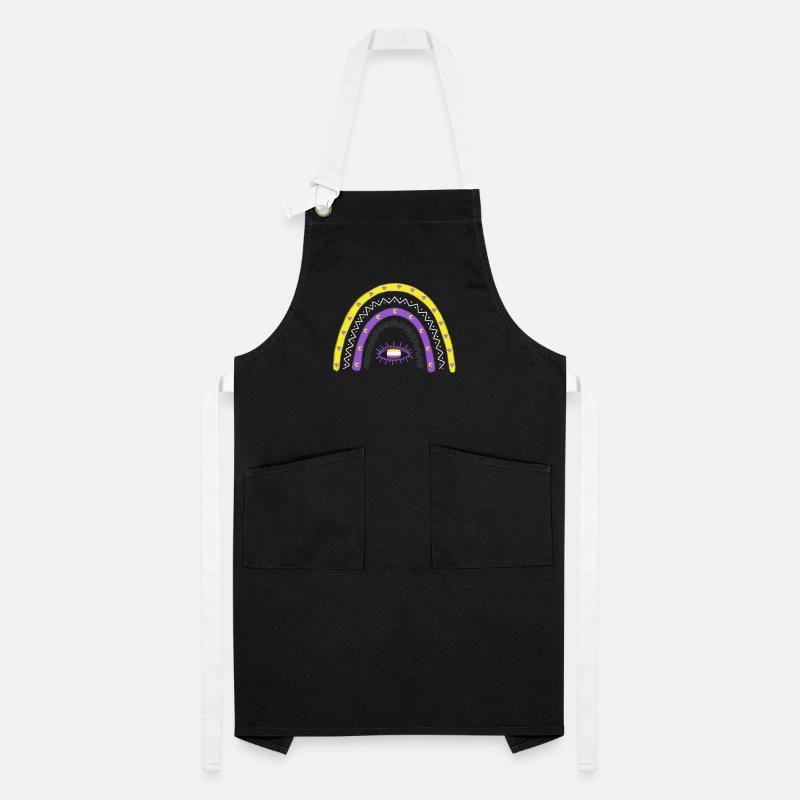 LGBTQ Nonbinary Rainbow Nonbinary Pride Artisan Apron