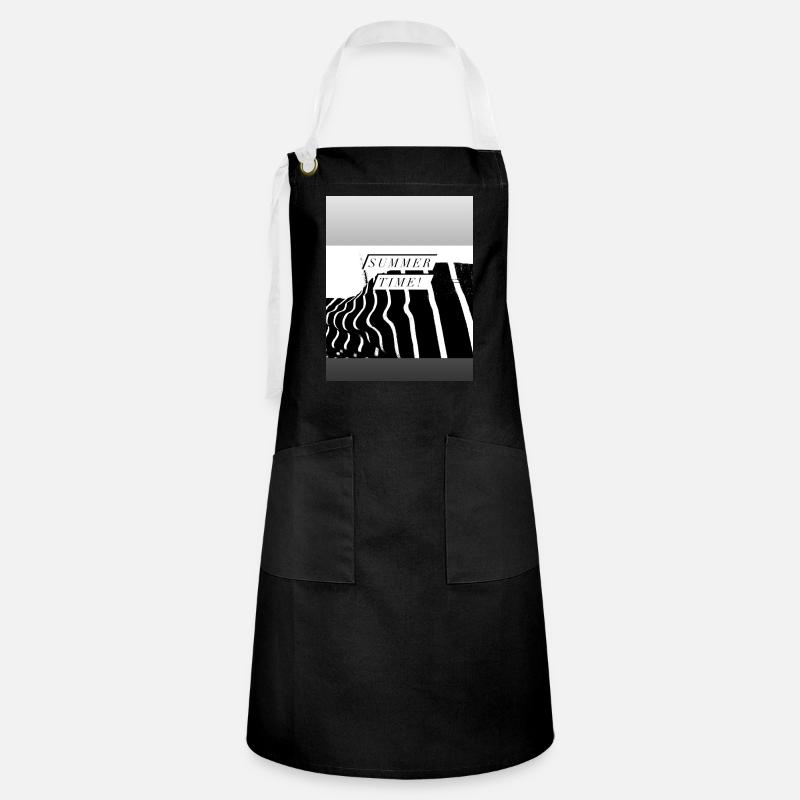 Summer Is Meant To Be Shouted! - Artisan Apron - black/white