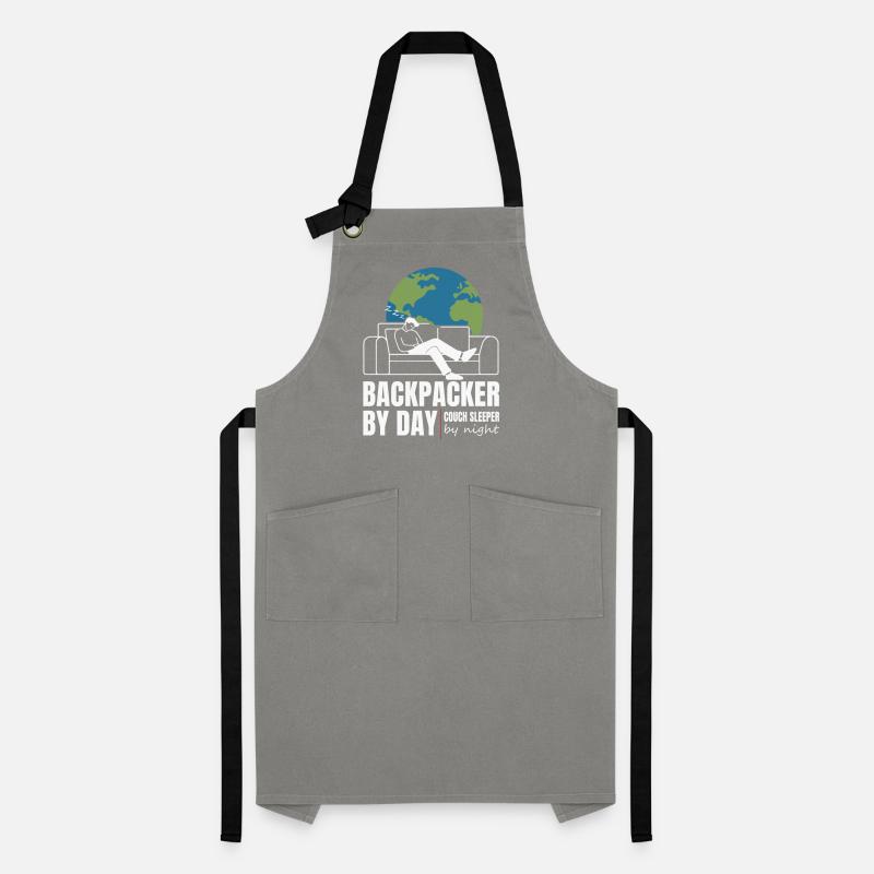 Backpacker by Day Couch Sleeper by Night Artisan Apron