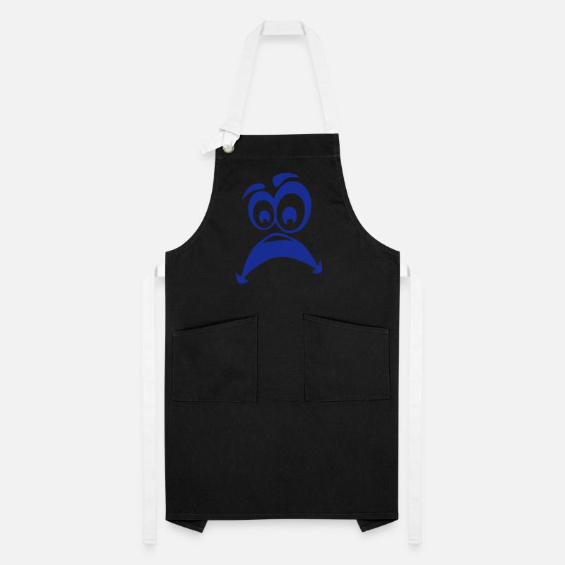 sad smiley Artisan Apron