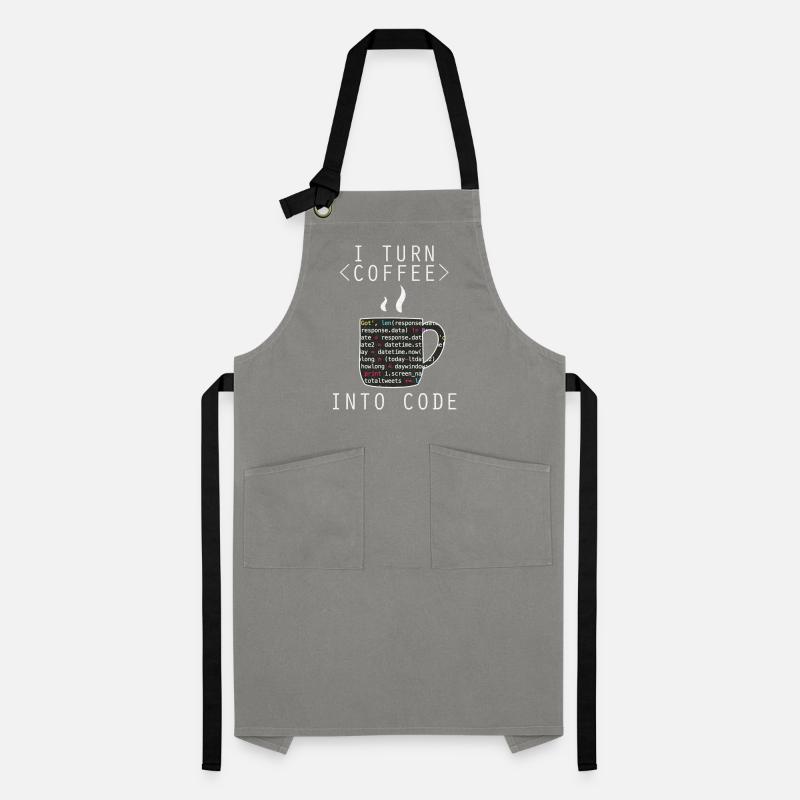 I Turn Coffee Into Code Programmer Encoder Artisan Apron