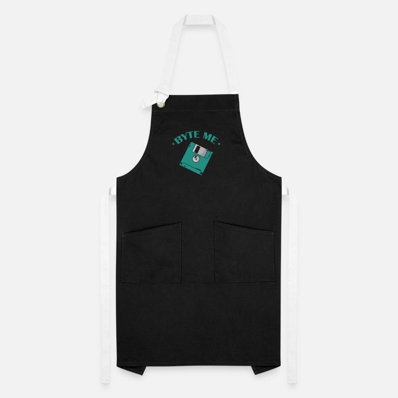 Byte me Floppy Disk Floppy Disk Retro Memory Module Artisan Apron
