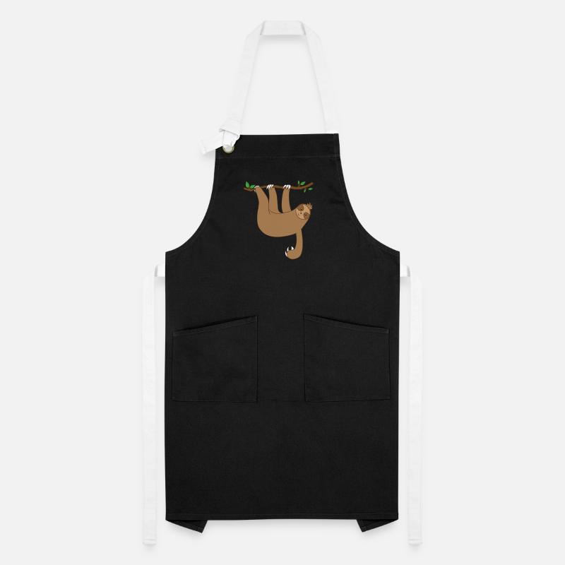 Sloth hanging from the tree Artisan Apron