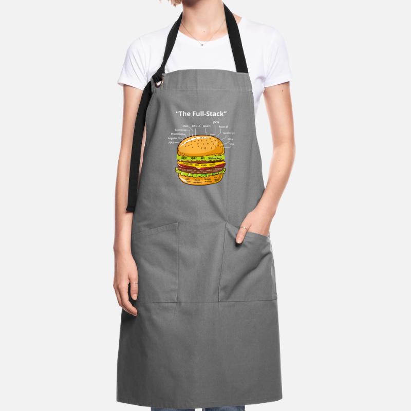 Computer Programmer Coders Software Burger Lovers Artisan Apron
