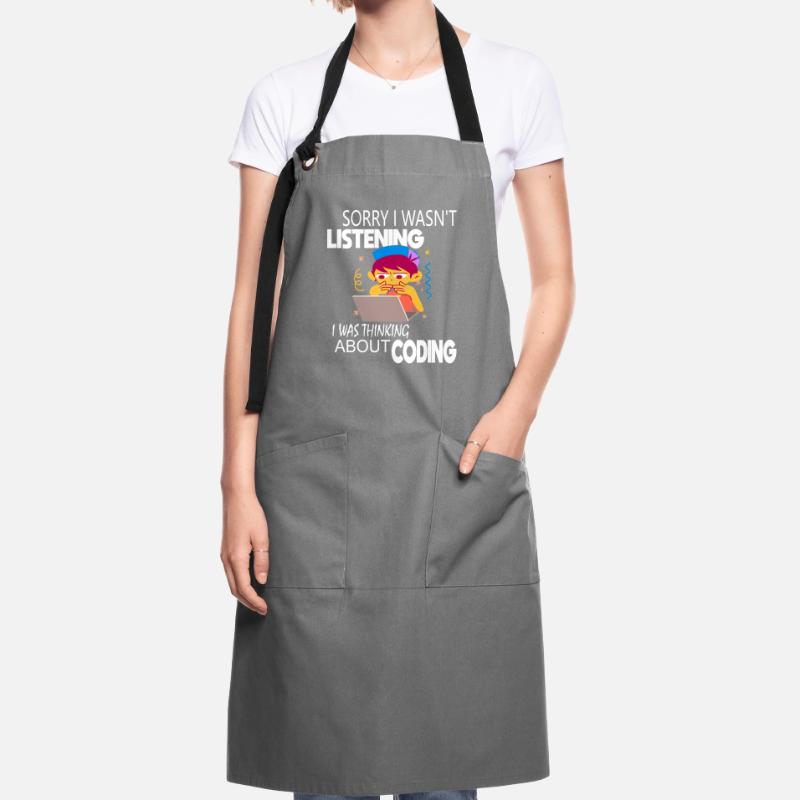 Coding Coder Programmierer Kontrastschürze