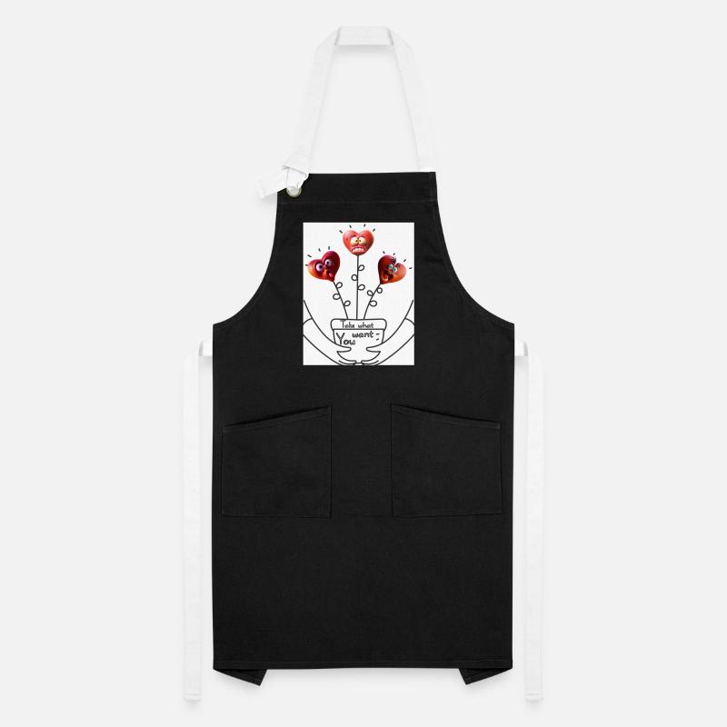 Nimm dir, was du willst. Nimm dir, was Du willst. Kontrastschürze