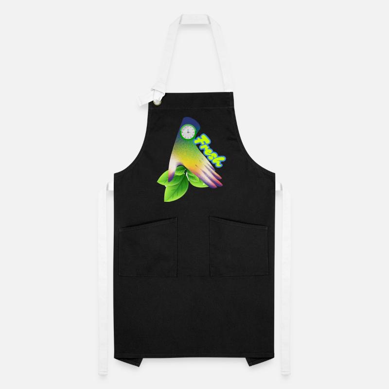 Fresh Gradient Leaf Clock Design Artisan Apron