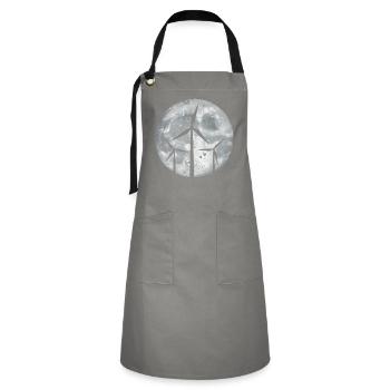 Wind turbine - Artisan Apron - grey/black - Front - Zoe (177cm)