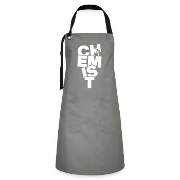 Profession Job Work - Chemist - Artisan Apron - grey/black - Front - Zoe (177cm)