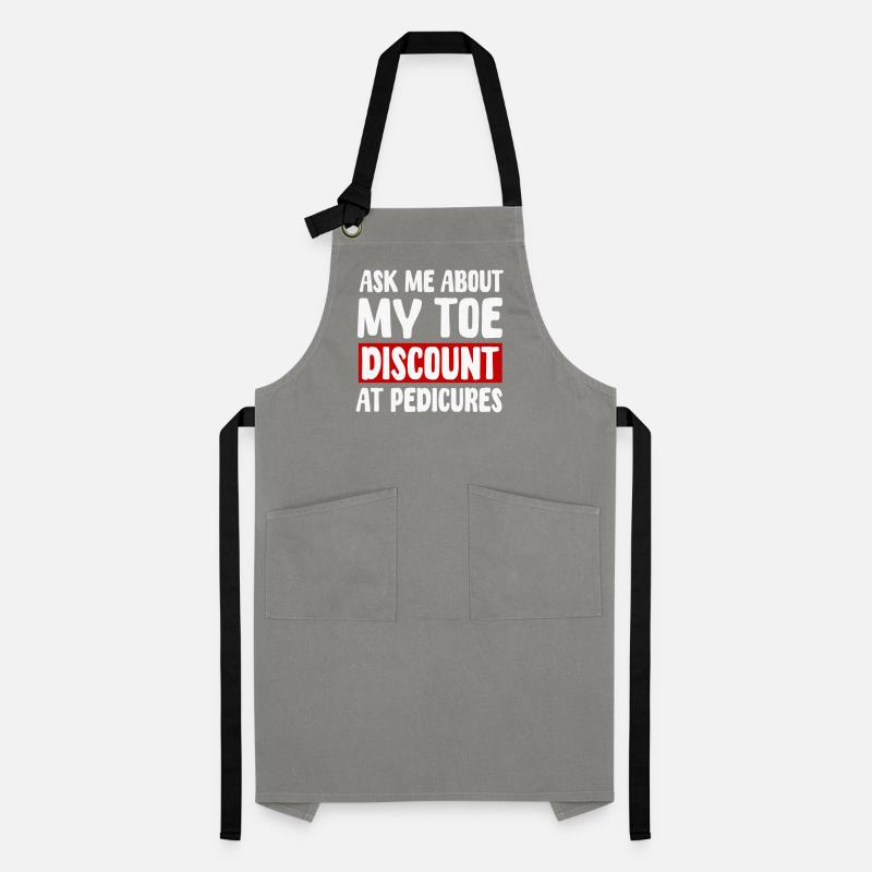 Self Toe Amputation Humor Artisan Apron