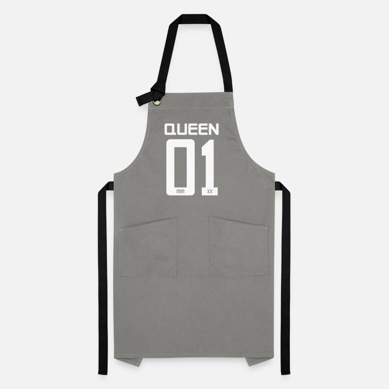 King - Queen gift present idea Artisan Apron