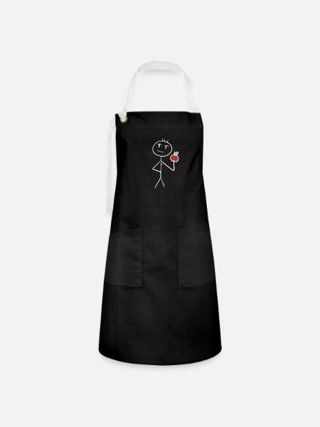 Krank Gesund - Kontrastschürze - Schwarz/Weiß