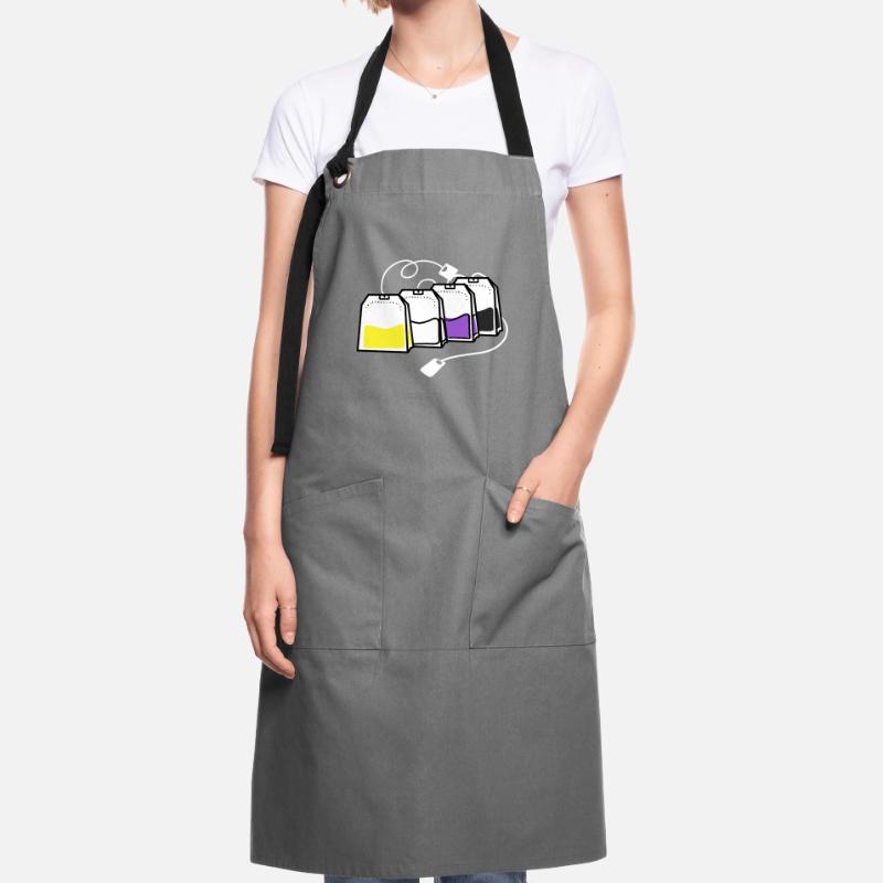Nonbinary Pride Tea Bag Nonbinary Pride Artisan Apron