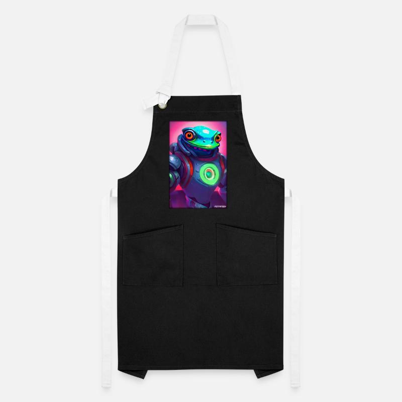 Space Frog Future Cyborg Robot Artisan Apron