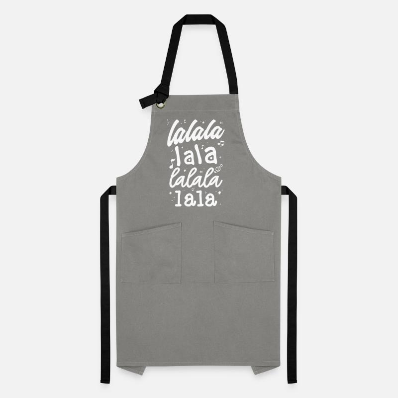 LaLa La Pattern Musical Script Tee Artisan Apron