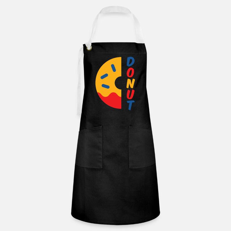 Donut - Artisan Apron - black/white