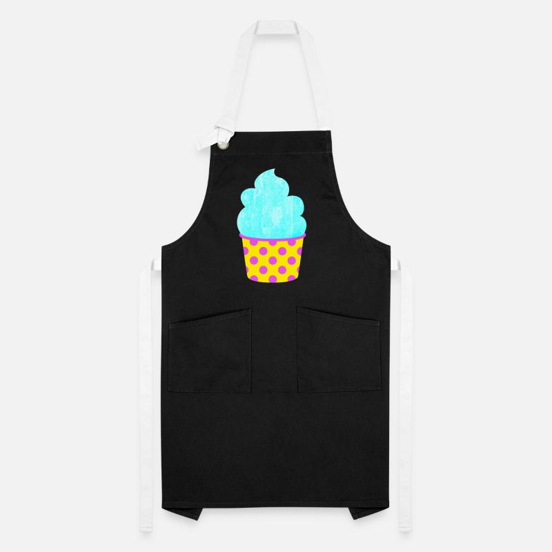 Glace Glace Douce Glace Points Pastel d’été Tablier contrasté