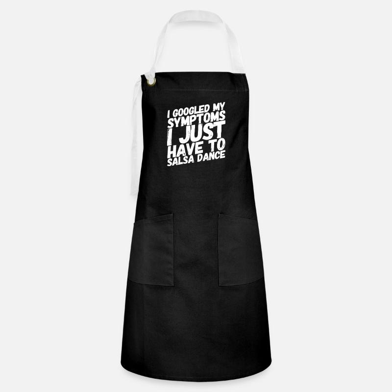 Salsa dance - Salsa dance saying - Artisan Apron - black/white