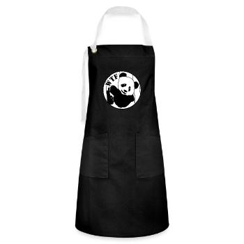 WTF panda W - Tablier contrasté - noir/blanc - Devant - Zoe (177cm)