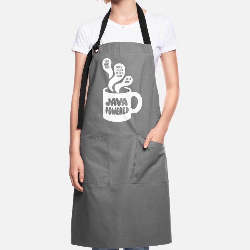 Java Powered Mug: Binary Steam Kontrastschürze