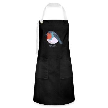 Robin - Artisan Apron - black/white - Front - Zoe (177cm)