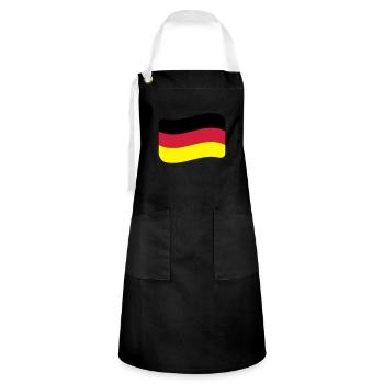 Allemagne Drapeau Nation allemande - Tablier contrasté - noir/blanc - Devant - Zoe (177cm)