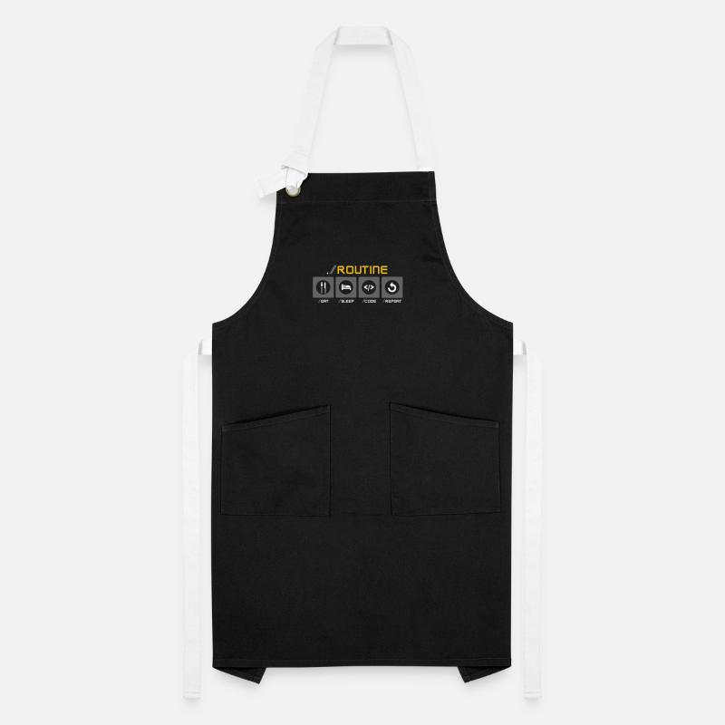 Eat Sleep Code Repeat IT routine Artisan Apron