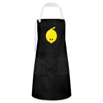 lemon - Artisan Apron - black/white - Front - Zoe (177cm)