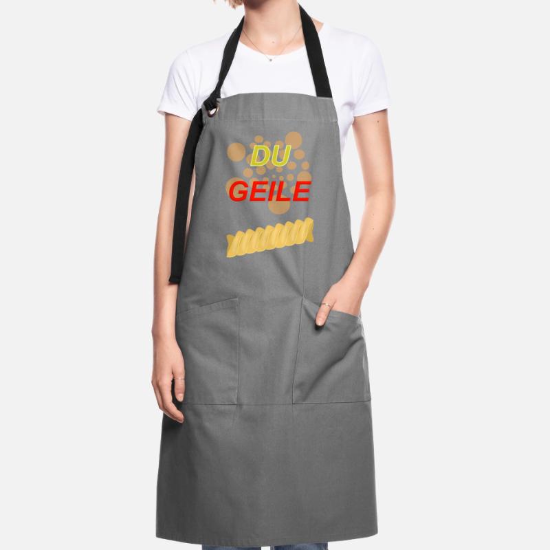 Du Yellow Glitter Chain Bubble Pattern Artisan Apron
