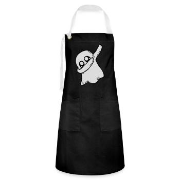 Dabbing dab dance spirit - Tablier contrasté - noir/blanc - Devant - Zoe (177cm)