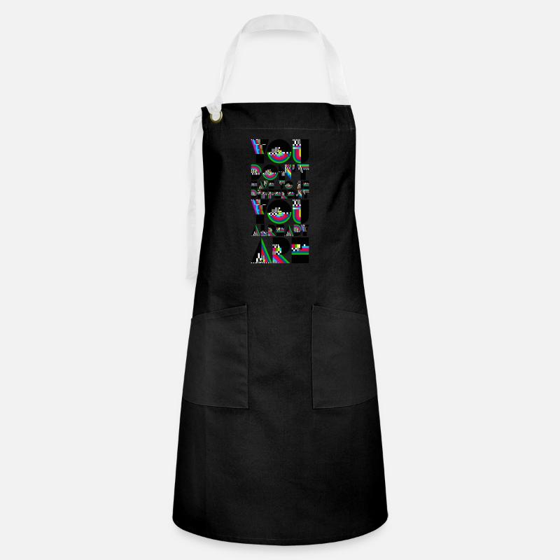 Unique - Artisan Apron - black/white