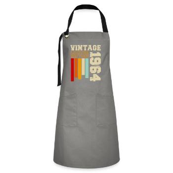 1964 - Artisan Apron - grey/black - Front - Zoe (177cm)