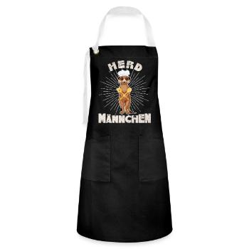 Erdmännchen - Erdmännchen Koch und Küchenchef - Kontrastschürze - Schwarz/Weiß - Vorne - Zoe (177cm)