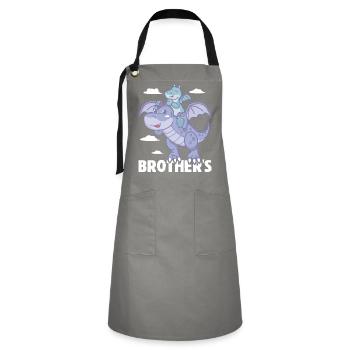 Brother's - Artisan Apron - grey/black - Front - Zoe (177cm)