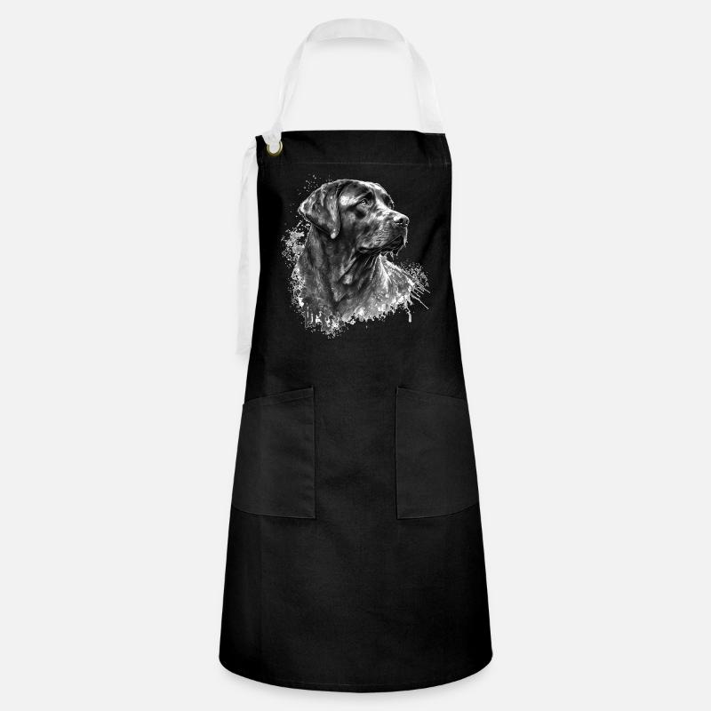 Labrador - Artisan Apron - black/white