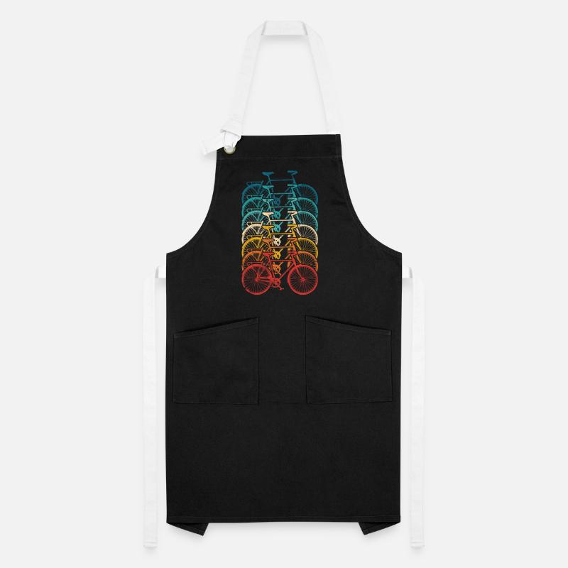 Rainbow Bike Stack Gradient Artisan Apron