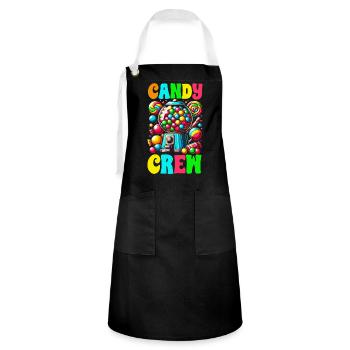 Candy Crew Decoration Candy Lover Sweet Tooth - Artisan Apron - black/white - Front - Zoe (177cm)