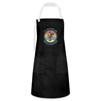 Bouldering Climbing Sports Gym Wall - Artisan Apron - black/white - Front - Zoe (177cm)