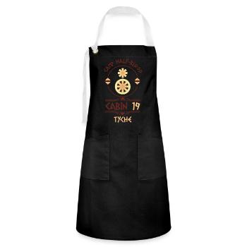 Cabin #19 in Camp Half Blood, Child of Tyche - Artisan Apron - black/white - Front - Zoe (177cm)