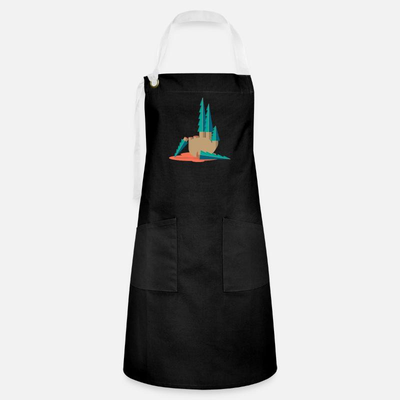 T(h)reefinger death punch - Artisan Apron - black/white