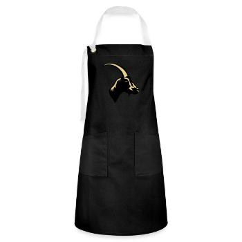 chevre animal domestique goat 1 - Tablier contrasté - noir/blanc - Devant - Zoe (177cm)