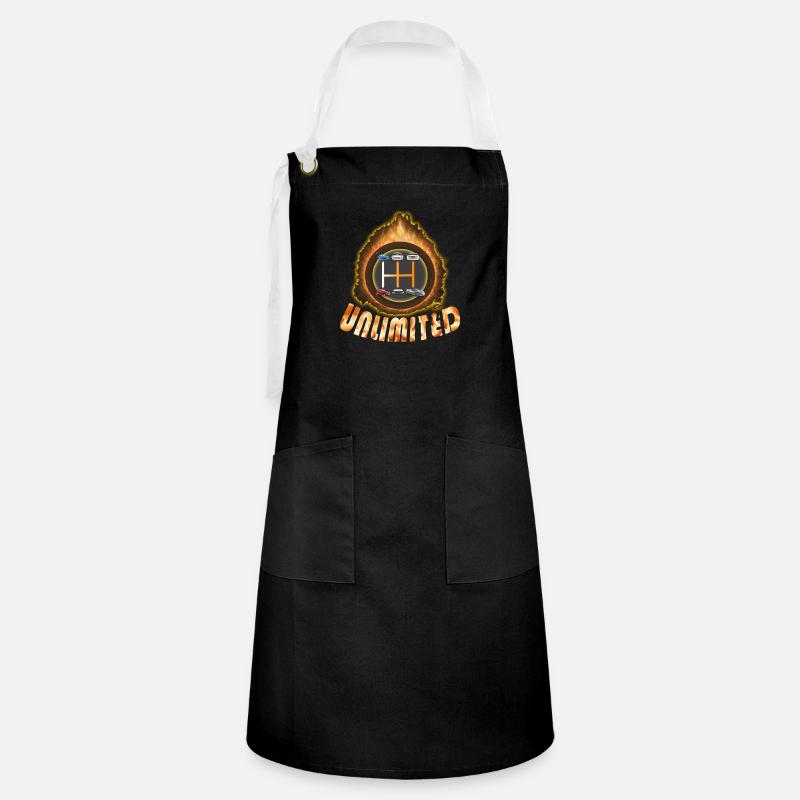 Gearshift Auto - Artisan Apron - black/white