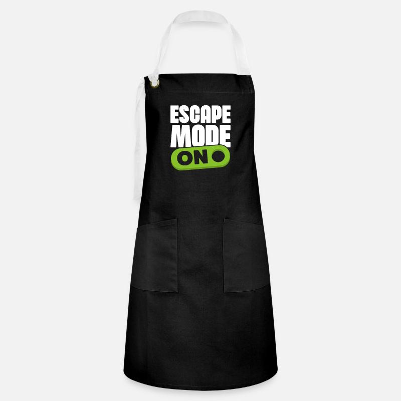 Mode Escape sur Escape Game Breakout Challenge - Tablier contrasté - noir/blanc