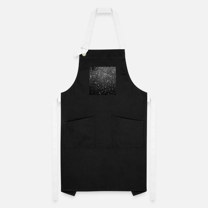 Sparkling Black Glitter Artisan Apron