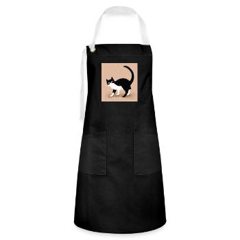 Cat - Artisan Apron - black/white - Front - Zoe (177cm)