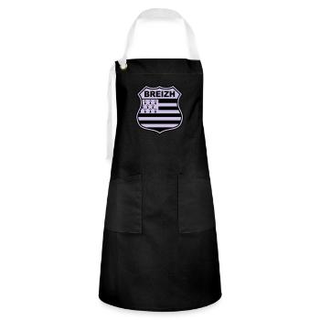 breizh bretagne - Artisan Apron - black/white - Front - Zoe (177cm)