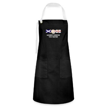hands_across_copy - Artisan Apron - black/white - Front - Zoe (177cm)