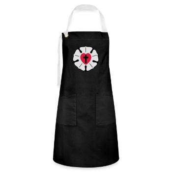 Luther - Artisan Apron - black/white - Front - Zoe (177cm)